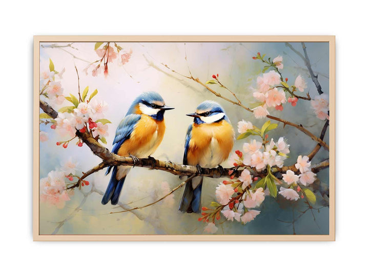 Bird Branches Art Painting   Poster