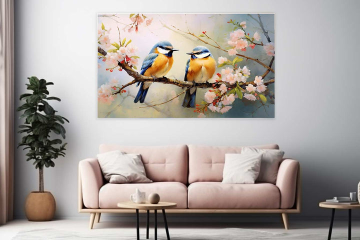 Bird Branches Art Painting  