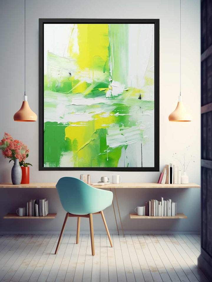 Green Blue Art Painting