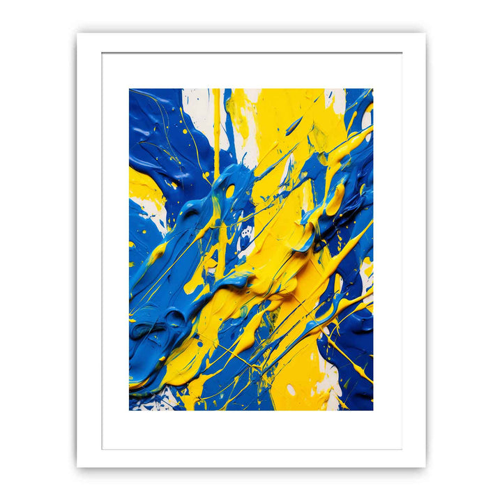 Yellow Blue Art Painting