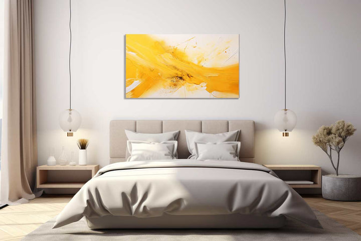 Abstract Yellow Painting