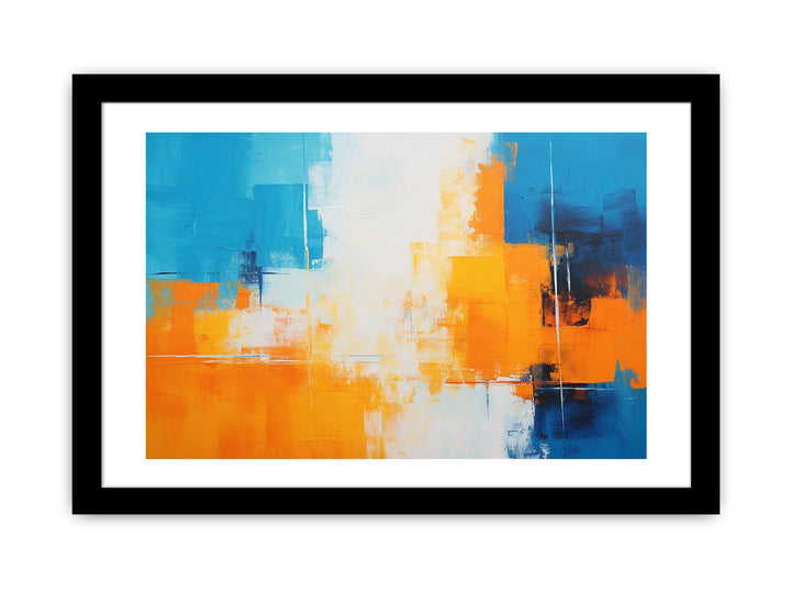 Orange Blue Art Painting