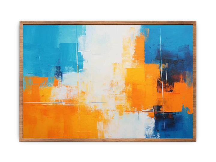 Orange Blue Art Painting