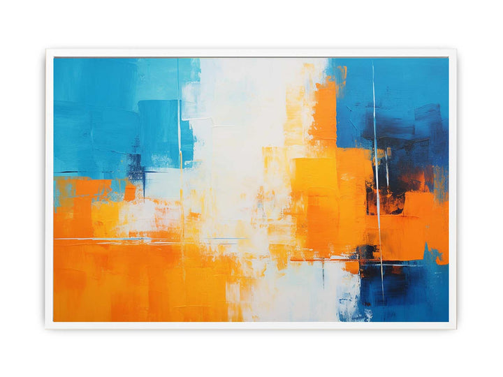 Orange Blue Art Painting