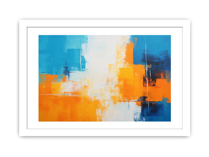 Orange Blue Art Painting