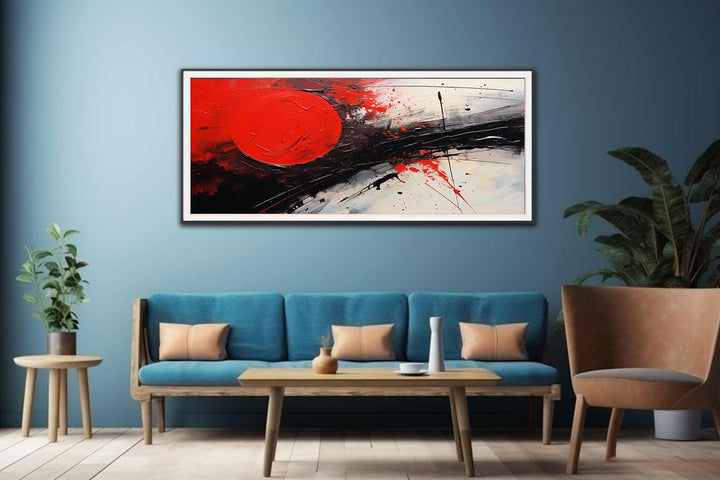 Red Black Abstract Art Painting