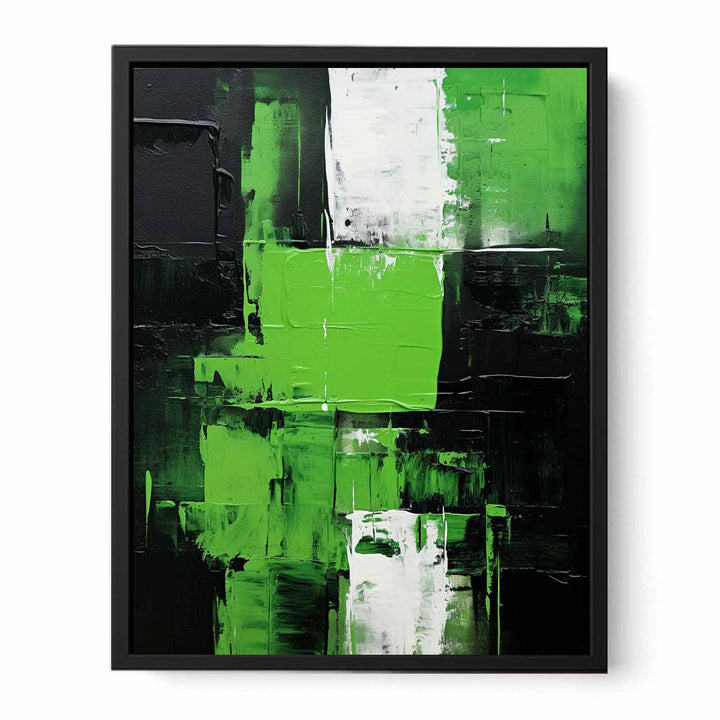 Black Green Painting  