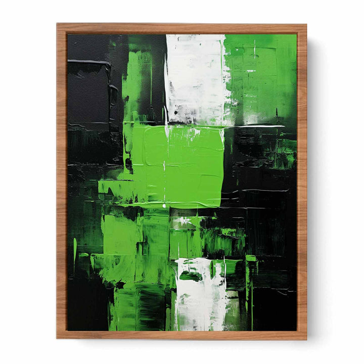 Black Green Painting  