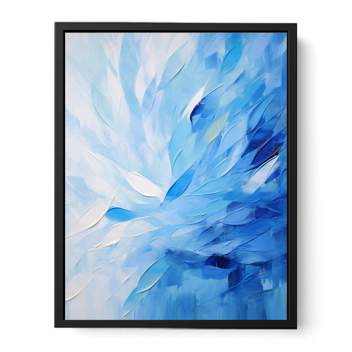 Abstract Blue Knife Art Painting