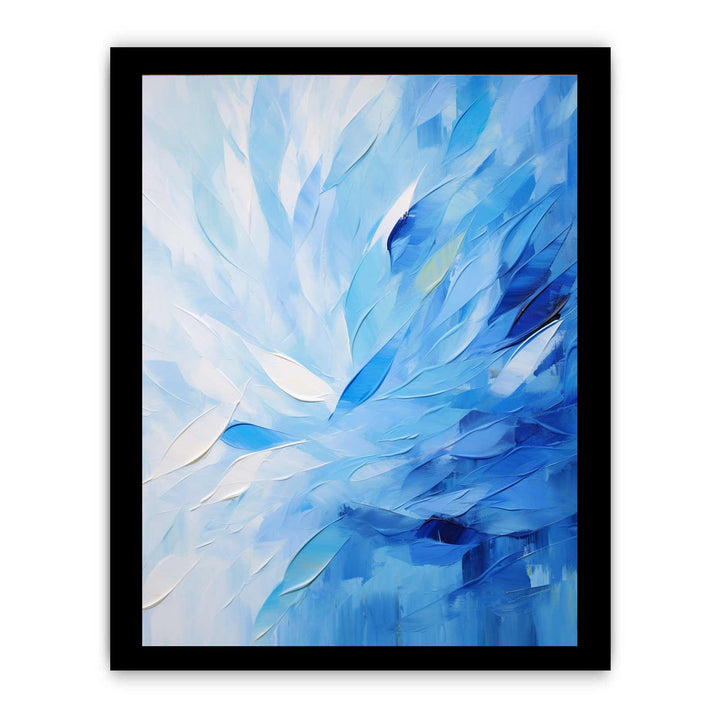 Abstract Blue Knife Art Painting