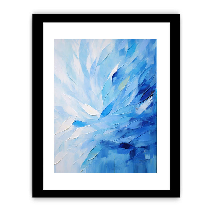 Abstract Blue Knife Art Painting