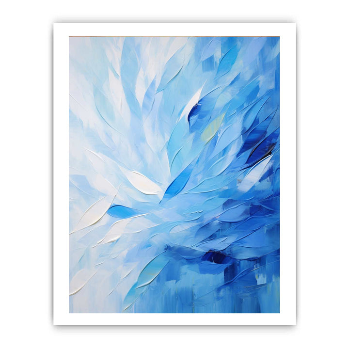 Abstract Blue Knife Art Painting