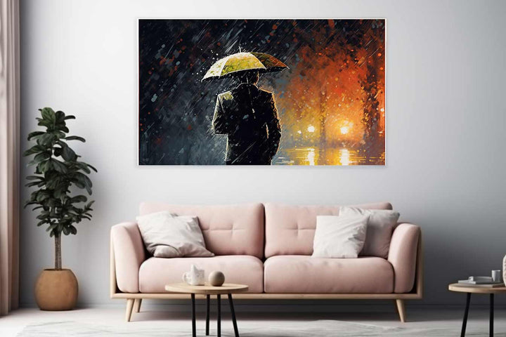  Man Umbrella Painting  