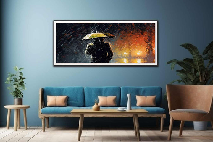  Man Umbrella Painting  