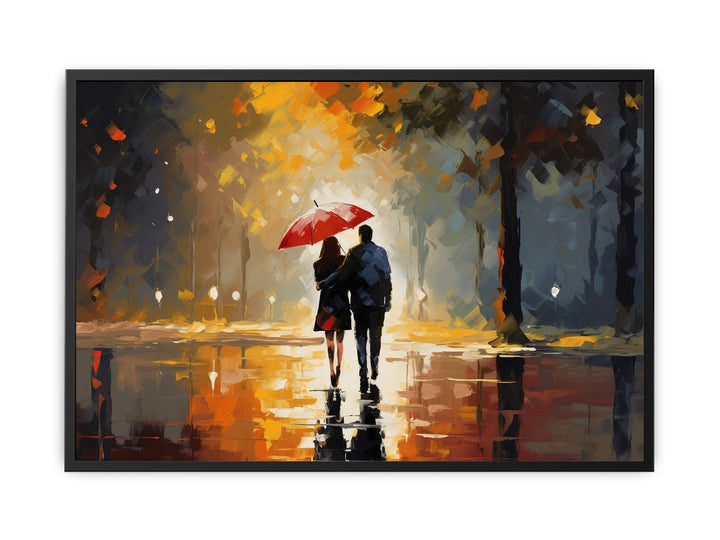 Couple Umbrella Painting  