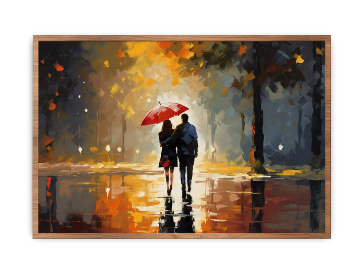 Couple Umbrella Painting  