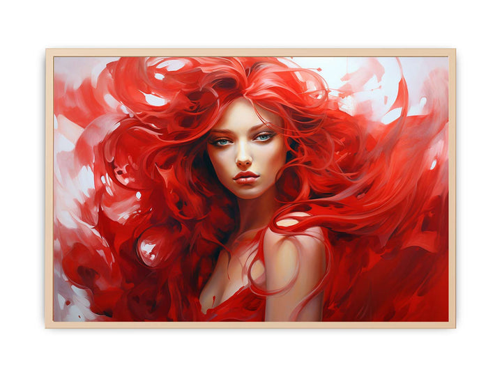 Red Women  Art Painting  Poster