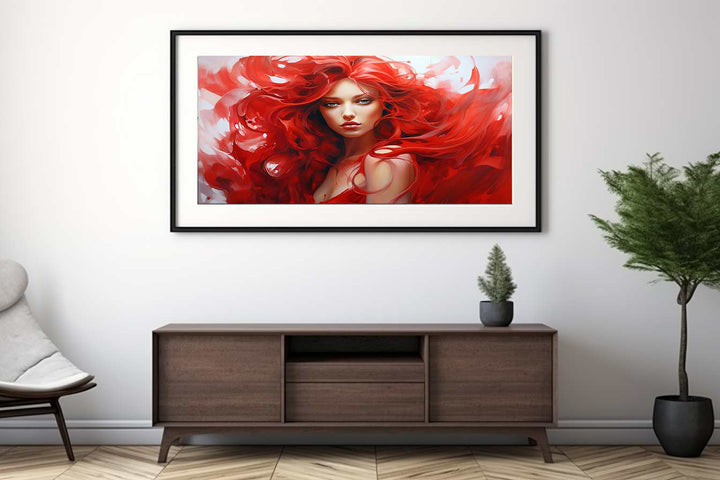 Red Women  Art Painting 