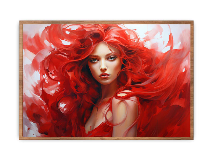 Red Women  Art Painting 