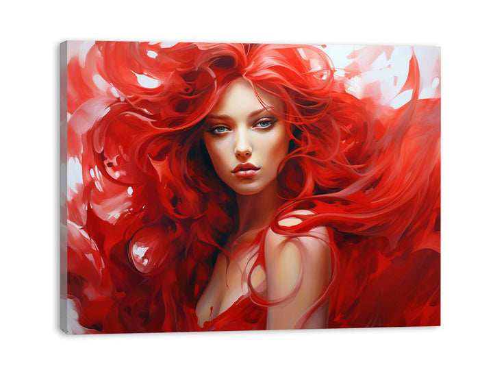 Red Women  Art Painting 