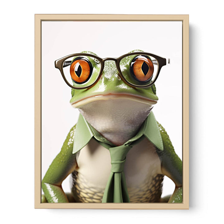 Frog Glasses Modern Art Painting  Poster