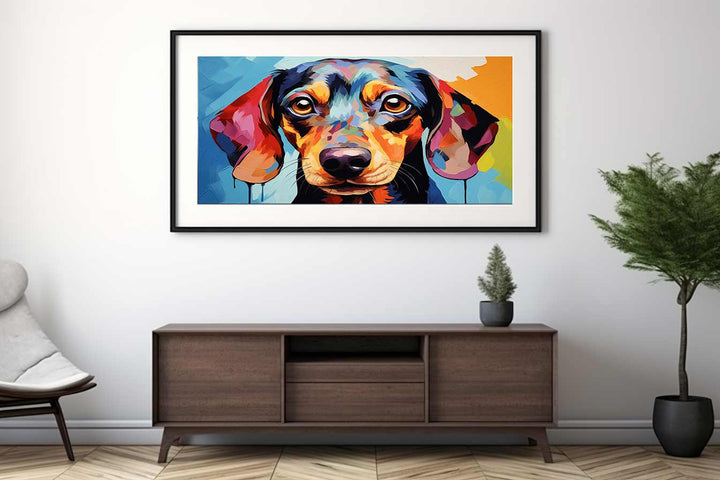 Dog Modern Art Painting  