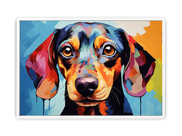 Dog Modern Art Painting  Canvas Print