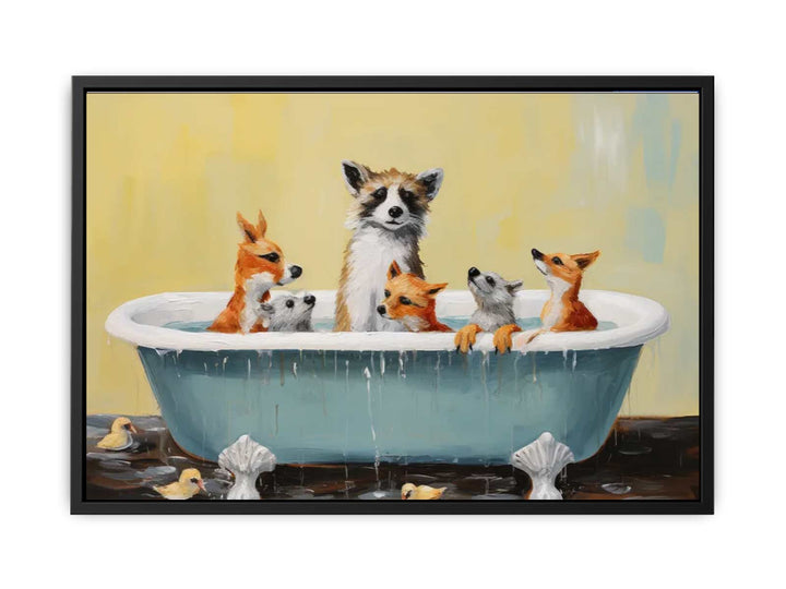 Dog Cupcake Modern Art Painting  