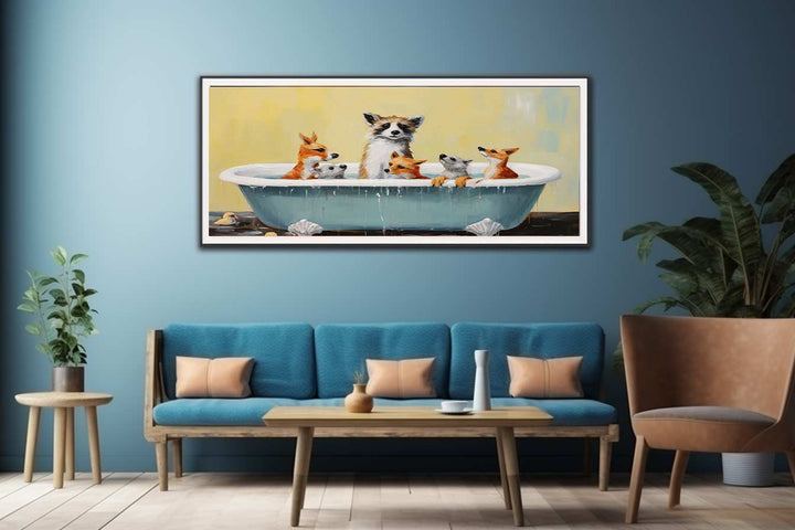 Dog Cupcake Modern Art Painting  