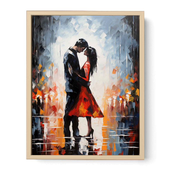Couple Modern Art Painting   Poster