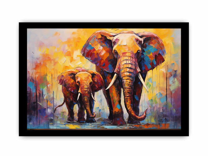 Elephant Modern Art Painting