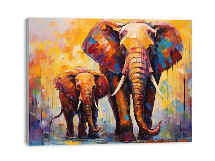 Elephant Modern Art Painting