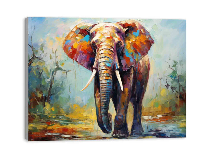 Modern art Elephant Teeth Painting  