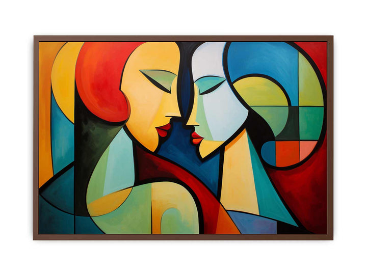 Two Women Modern Art Painting