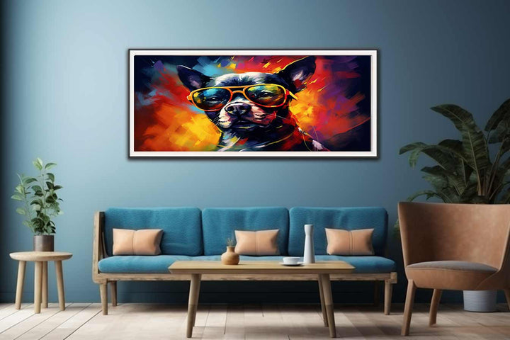 Modern art Dog Painting  