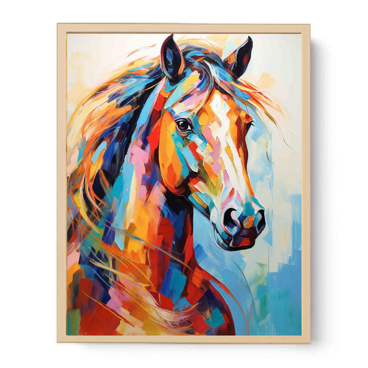 Horse Modern Art Painting   Poster