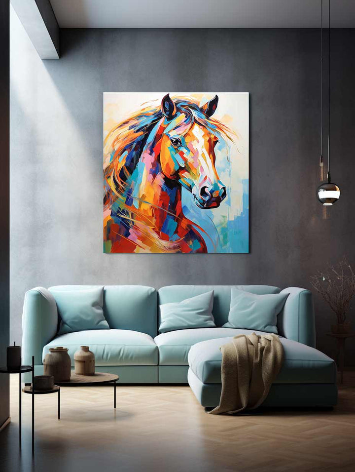 Horse Modern Art Painting  