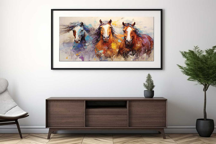 Horses Modern Art Painting  