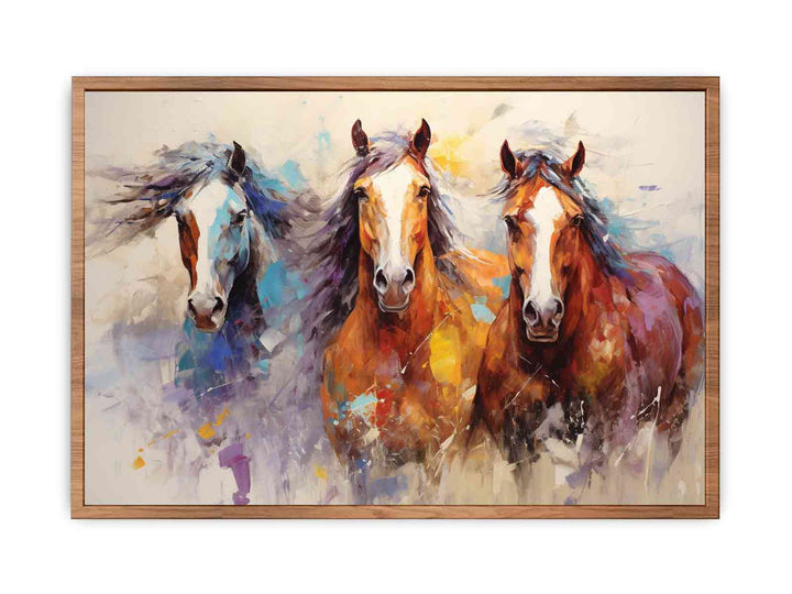 Horses Modern Art Painting  