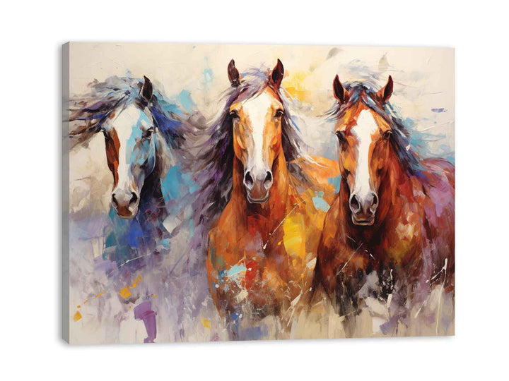 Horses Modern Art Painting  