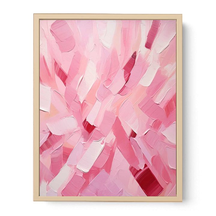 Pink Abstract Knife Art Painting