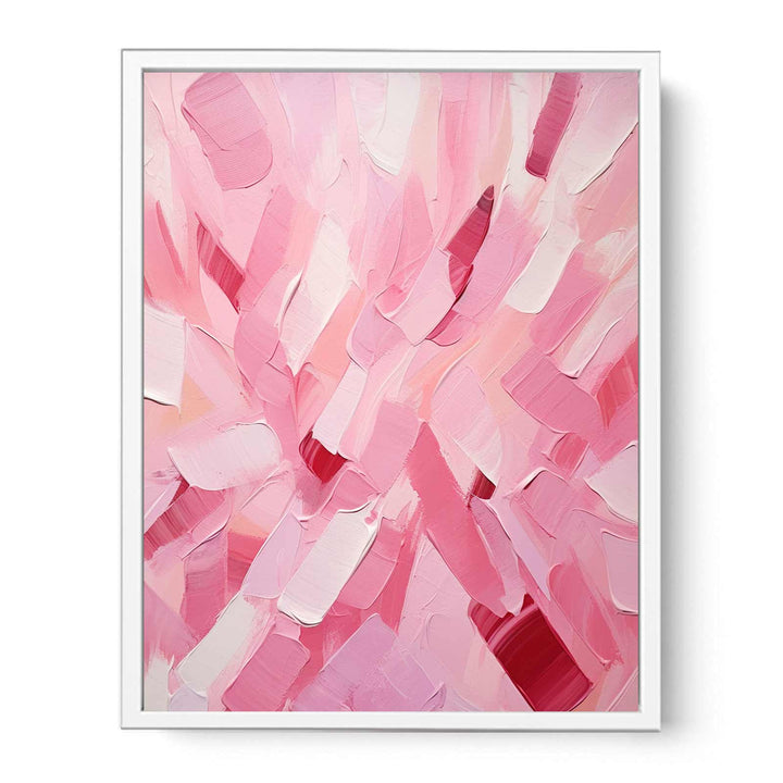 Pink Abstract Knife Art Painting