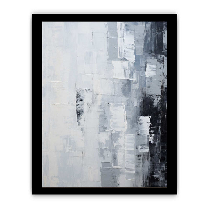 Abstract Knife Grey Art Painting