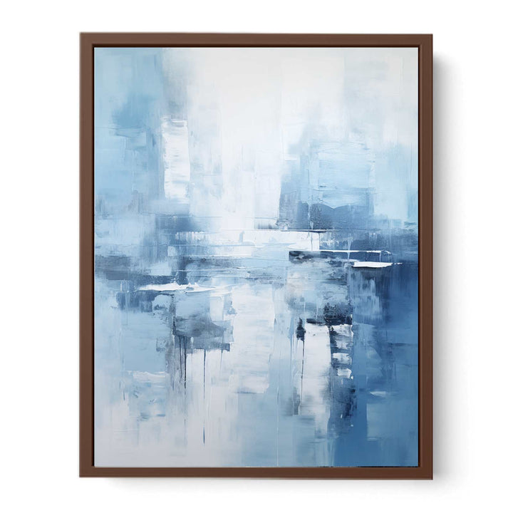 Grey Blue Abstract Painting