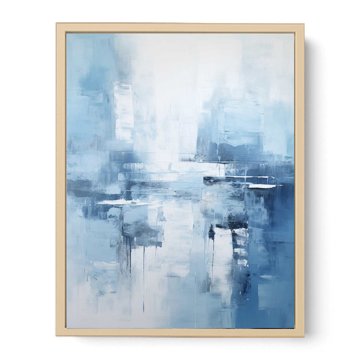 Grey Blue Abstract Painting