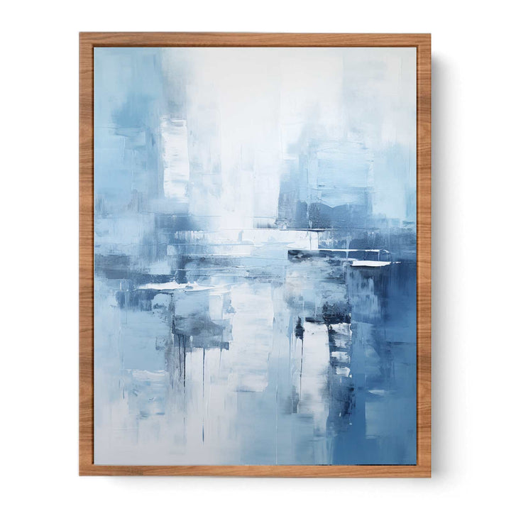 Grey Blue Abstract Painting