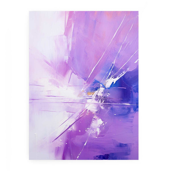 Knife Purple Abstract Art Painting