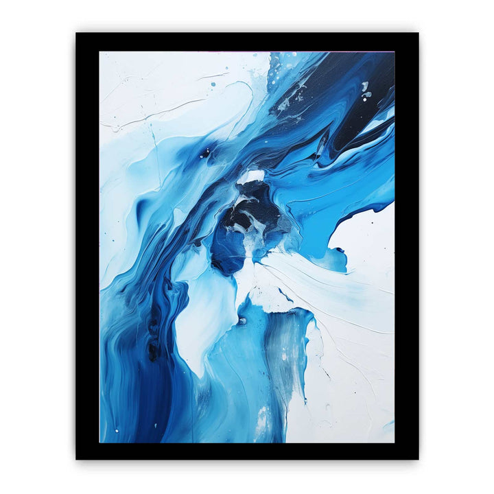 Black And Blue Abstract Painting