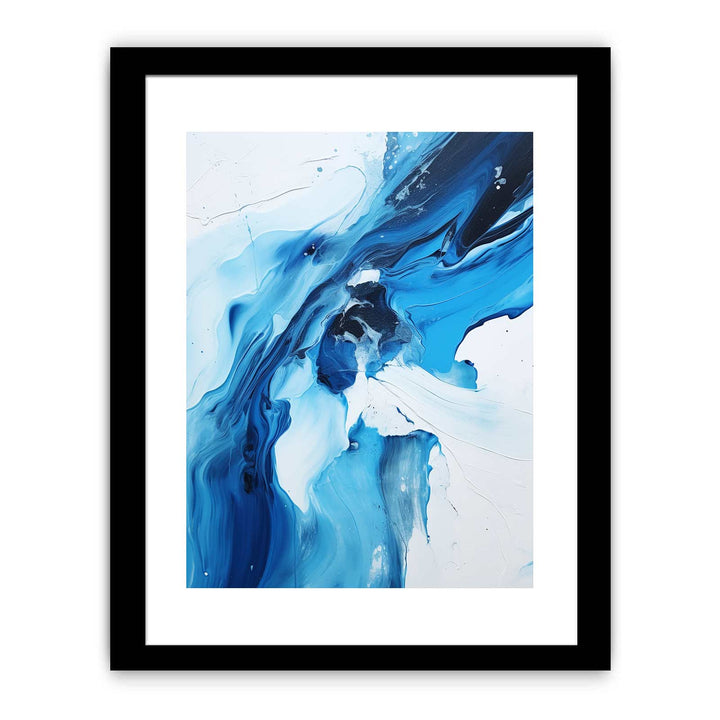 Black And Blue Abstract Painting