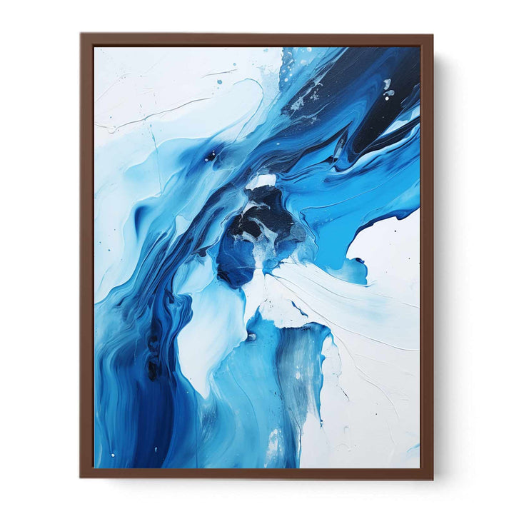 Black And Blue Abstract Painting